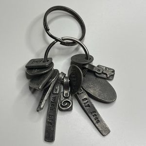 Amy Peters Studio Pewter Charm Keychain Key Chain